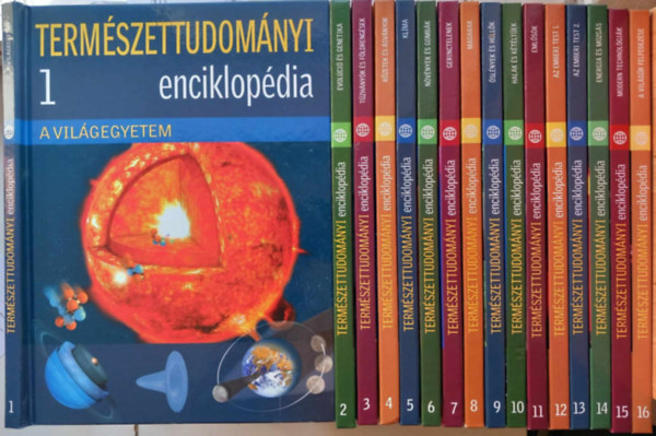 Természettudományi enciklopédia 1-16. (Metro Könyvtár) (teljes sorozat)