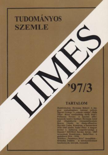 Virg Jen  (fszerkeszt) - LIMES Komrom-Esztergom megyei Tudomnyos szemle 1997/3.