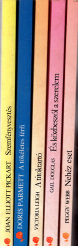 Peggy Webb, Victoria Leigh Gail Douglas - 5 db  Vrs Rzsa knyv ( Szemfnyveszts, s kzbeszl a szerelem, Nehz eset, A titoktart, A tkletes frfi )