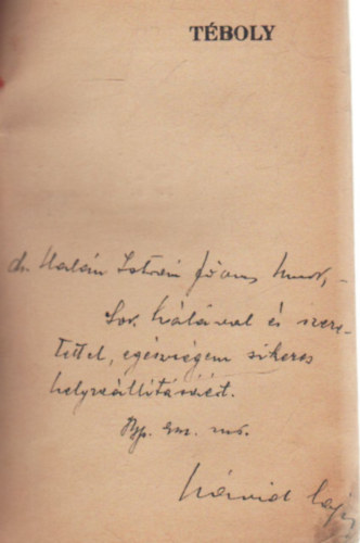 D�vid Lajos - T�boly reg�ny (dedik�lt!)