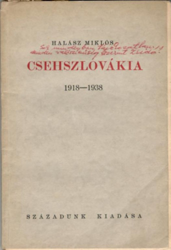 Halsz Mikls - Csehszlovkia 1918-1938