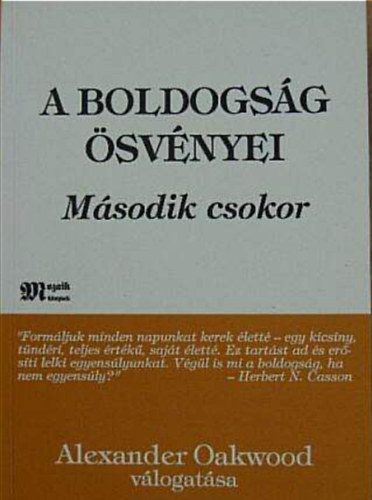 Lin Yutang - A boldogsg svnyei  /II. Msodik csokor/