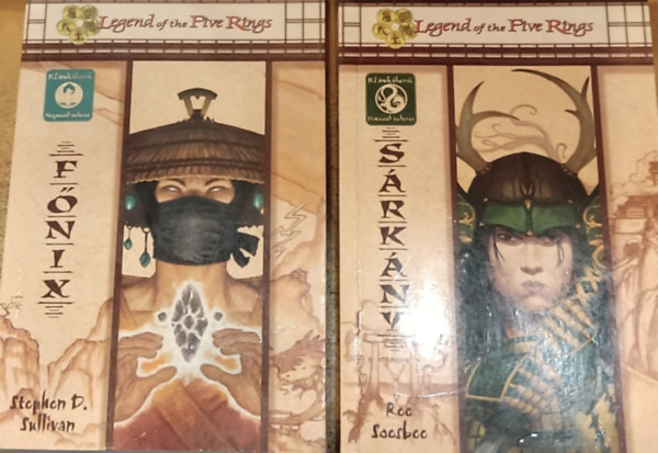 Stephen D. Sullivan Ree Soesbee - 2 db Legend of the Five Rings - Klnhbor: Negyedik tekercs: Fnix + Hatodik tekercs: Srkny