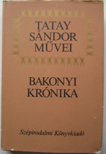 Tatay Sndor - Bakonyi krnika