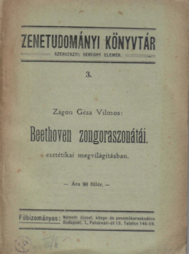 Zgon Gza Vilmos - Beethoven zongoraszonti