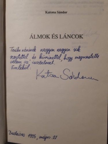 Katona S�ndor - �lmok �s l�ncok