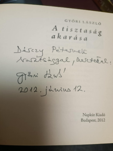Gyri Lszl - A tisztasg akarsa