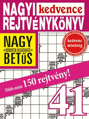 Nagyi Kedvence Rejtvénykönyv 41.