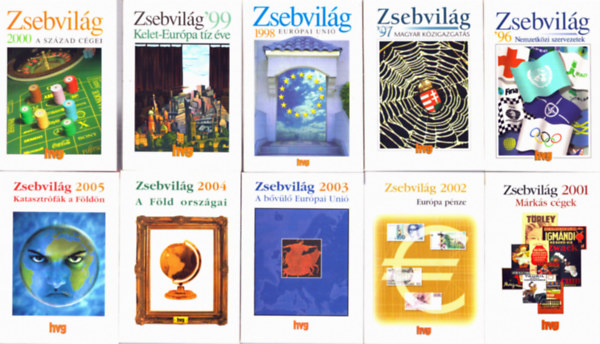 Vass P�ter  Simon �kos (szerk.) - 10 db HVG Zsebk�nyv: Nemzetk�zi szervezetek 1996-2005