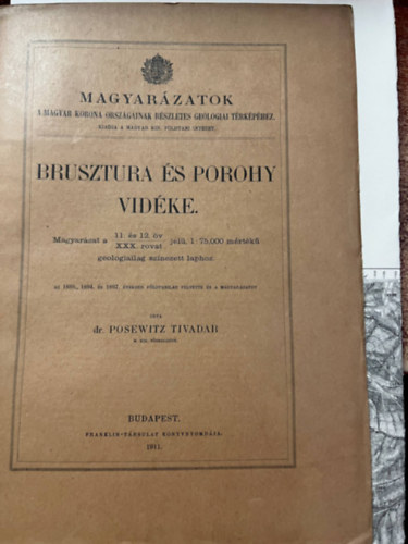 Posewitz Tivadar dr. - Brusztura s Porohy vidke