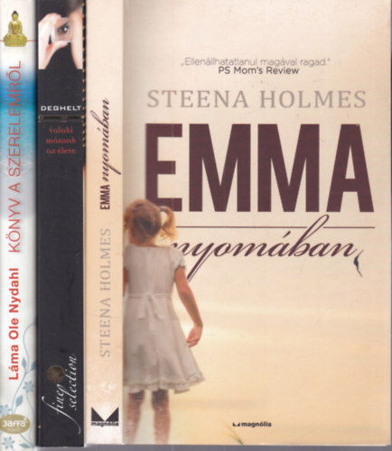 Frédérique Deghelt, Láma Ole Nydahl Steena Holmes - 3 db. romantikus regény (Emma nyomában + Valaki másnak az élete + Könyv a szerelemről)