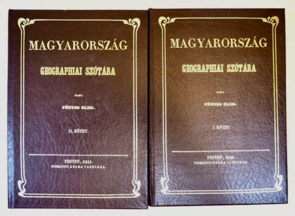 F�nyes Elek - Magyarorsz�g Geographiai sz�t�ra 1-2.