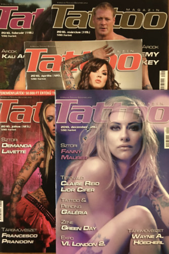 Hornyi Krisztin  (Fszerk.) - Tattoo magazin - 2010 - 5 db