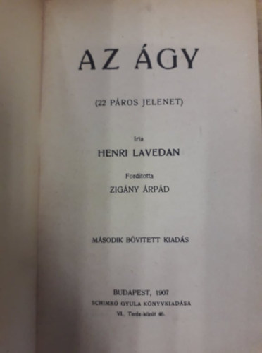 Henri Lavedan - Az �gy (22 p�ros jelenet)