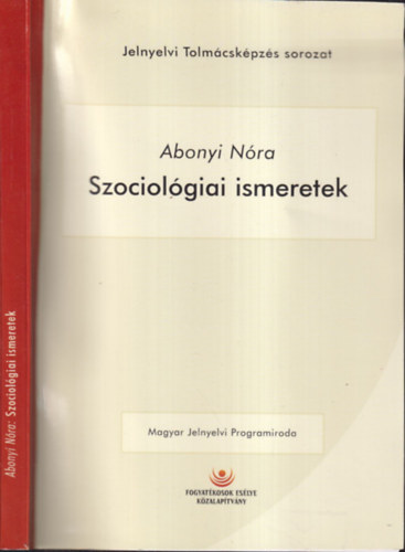 Abonyi Nra - Szociolgiai ismeretek