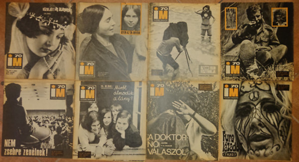 8 lapsz�m az Ifj�s�gi Magazin 1970-es �vfolyam�b�l: 1970- janu�r, febru�r, j�lius, augusztus, szeptember, okt�ber, november, december