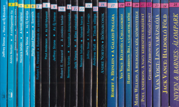 Science Fiction & Fantasy 1-38: (Harc az �j K�v��rt + A csillagember fia + Worluk �tka + A t�rid� istenei ...)