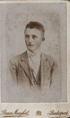 Braun Menyhért - Braun Menyhért - (ismeretlen) férfi portré (Eredeti fénykép, régi fotó)
