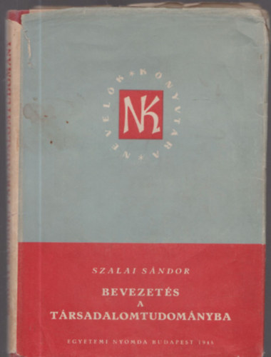 Szalai Sndor - Bevezets a trsadalomtudomnyba