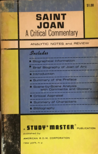 Mary Raitt William E. Coles - Saint Joan: A Scene-by-Scene Analysis with Critical Commentary