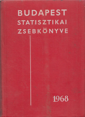 Budapest Statisztikai Zsebknyve 1968