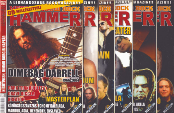Cselőtei László  Lénárd László (szerk.) - Metal Hammer 2005/2., 5., 6., 7-8, 10., 11. számok (7 szám)