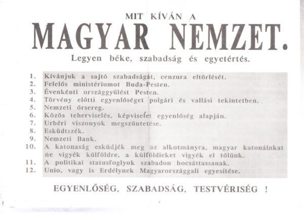 Mit kvn a Magyar Nemzet. (rplap)