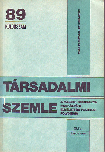Társadalmi szemle ('89 különszám)