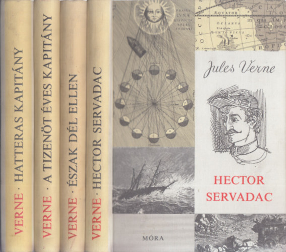 Jules Verne - 4db. Verne: Hector Servadac + �szak d�l ellen + A tizen�t �ves kapit�ny + Hatteras kapit�ny