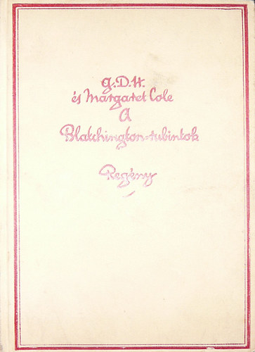 Margaret Cole - A Blatchington-rubintok