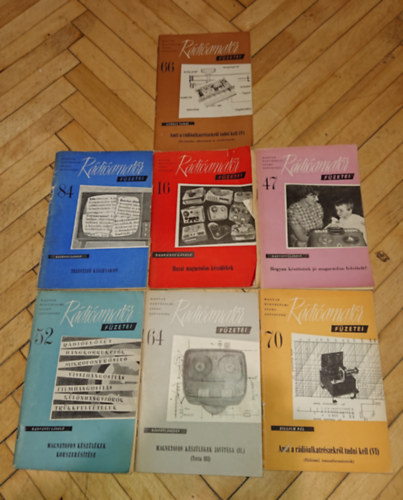 7db R�di�amat�r f�zetei: 16., 47., 52., 64., 66., 70., 84.