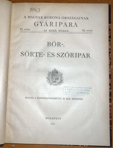 Szter�nyi J�zsef  (szerk.) - B�r-, s�rte- �s sz�ripar