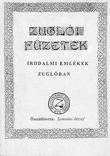 Samodai J�zsef - Irodalmi eml�kek Zugl�ban - Zugl�i f�zetek - K�zirat
