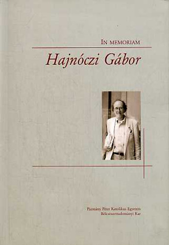 Nuzzo Armando; W. Somogyi Judit - In memoriam Hajnczi Gbor