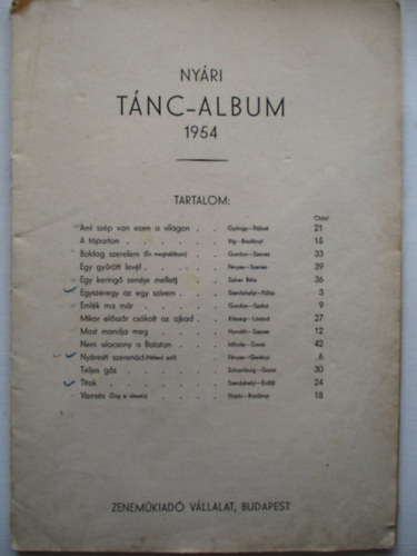 Nyri tnc-album 1954