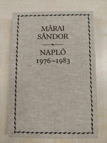 Mrai Sndor - Napl 1976-1983