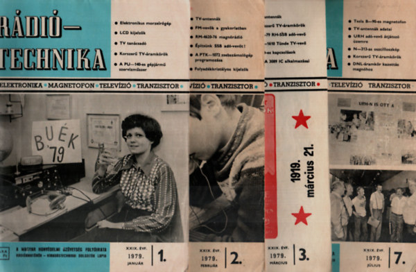 Stefanik Pl  (szerk) - Rditechnika 1979. vfolyam. 1-12. szm. (4, 5, 6, 8. szm hinyzik)- 8 db.