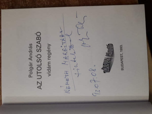 Polgr Andrs - Az utols szab