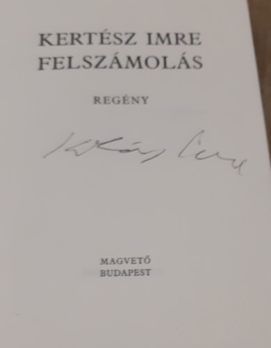 Kertész Imre - Felszámolás