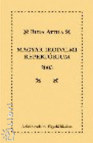 Buda Attila - Magyar irodalmi repertórium 2003