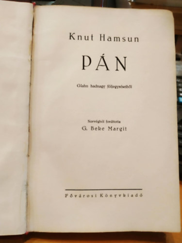 Knut Hamsun - Pn