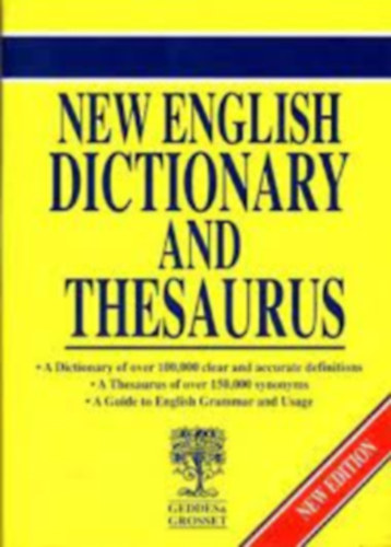 New English Dictionary And Thesaurus