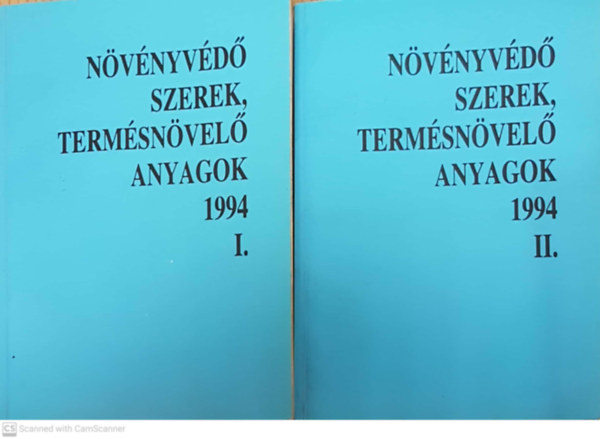 Nvnyvdszerek, termsnvel anyagok 1994  I.-II.