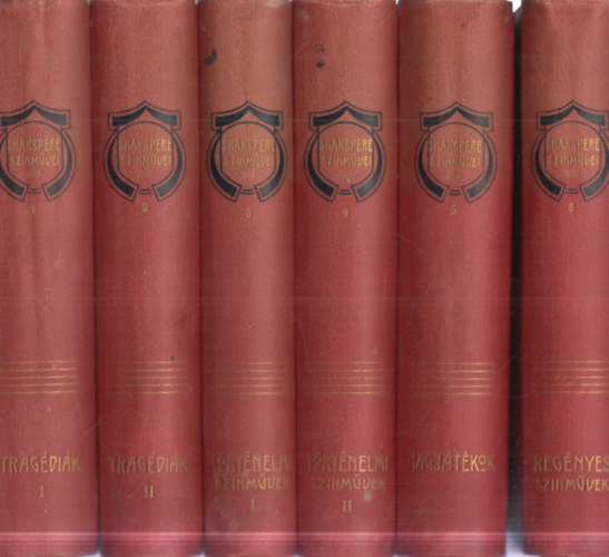 William Shakespeare - Shakspere ( Shakespeare) színművei I-VI.