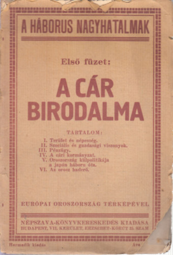 A cár birodalma (A Háborús Nagyhatalmak I.)