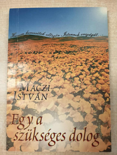 Maczi István - Egy a szükséges dolog