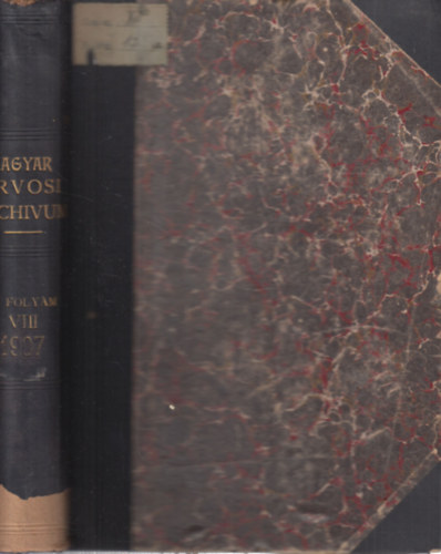 Dr. Dr. Pertik Ott�, Dr. Lenhoss�k Mih�ly, Dr. V�mossy Zolt�n B�kay �rp�d - Magyar orvosi archivum - �j folyam VIII. k�tet