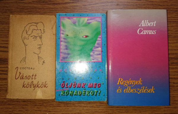 Boris Vian, J. Cocteau Albert Camus - 3 klassz könyv 20. századi francia kultszerzőktő: Vásott köllykök, Öljük meg a rohadékot!, Regények és elbeszélések (Camus)