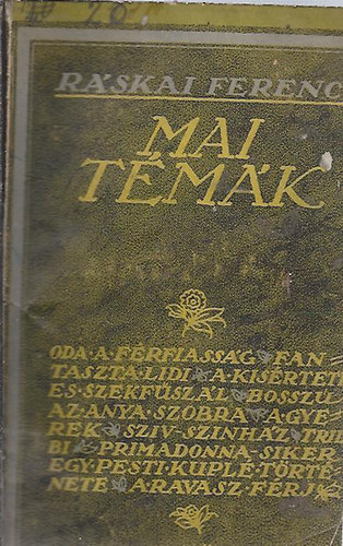 R�skai Ferenc - Mai t�m�k