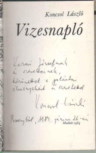 Koncsol Lszl - Vizesnapl